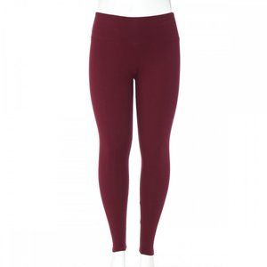 Burgundy Plus Size High Waist Leggings Size 2X